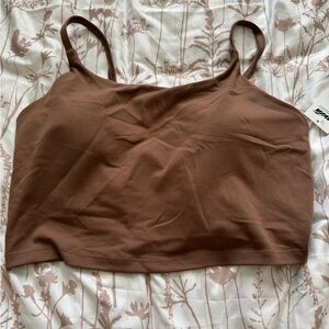 Brown Cropped Tank Top